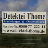 Detektei Thome Werbeschild