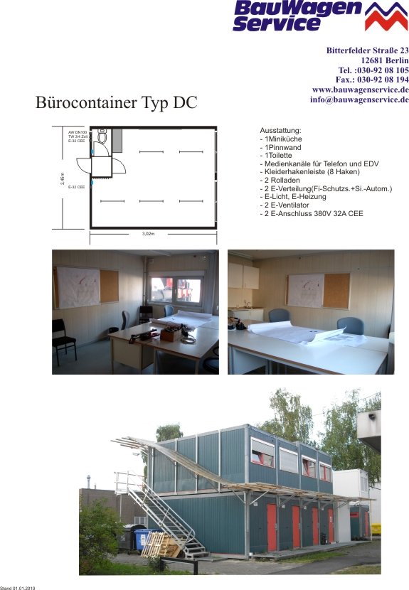 Doppelcontainer Typ DC