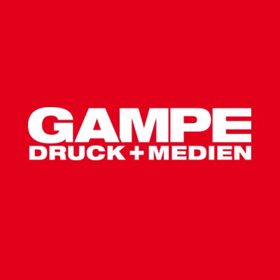 GAMPE. Druck + Medien Logo