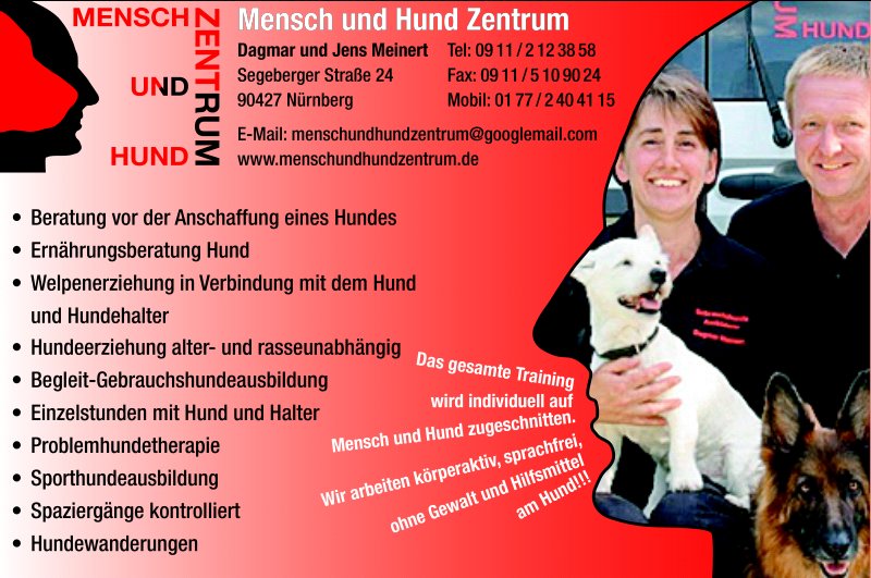 Hundeschule Nuernberg Fürth und Erlangen
