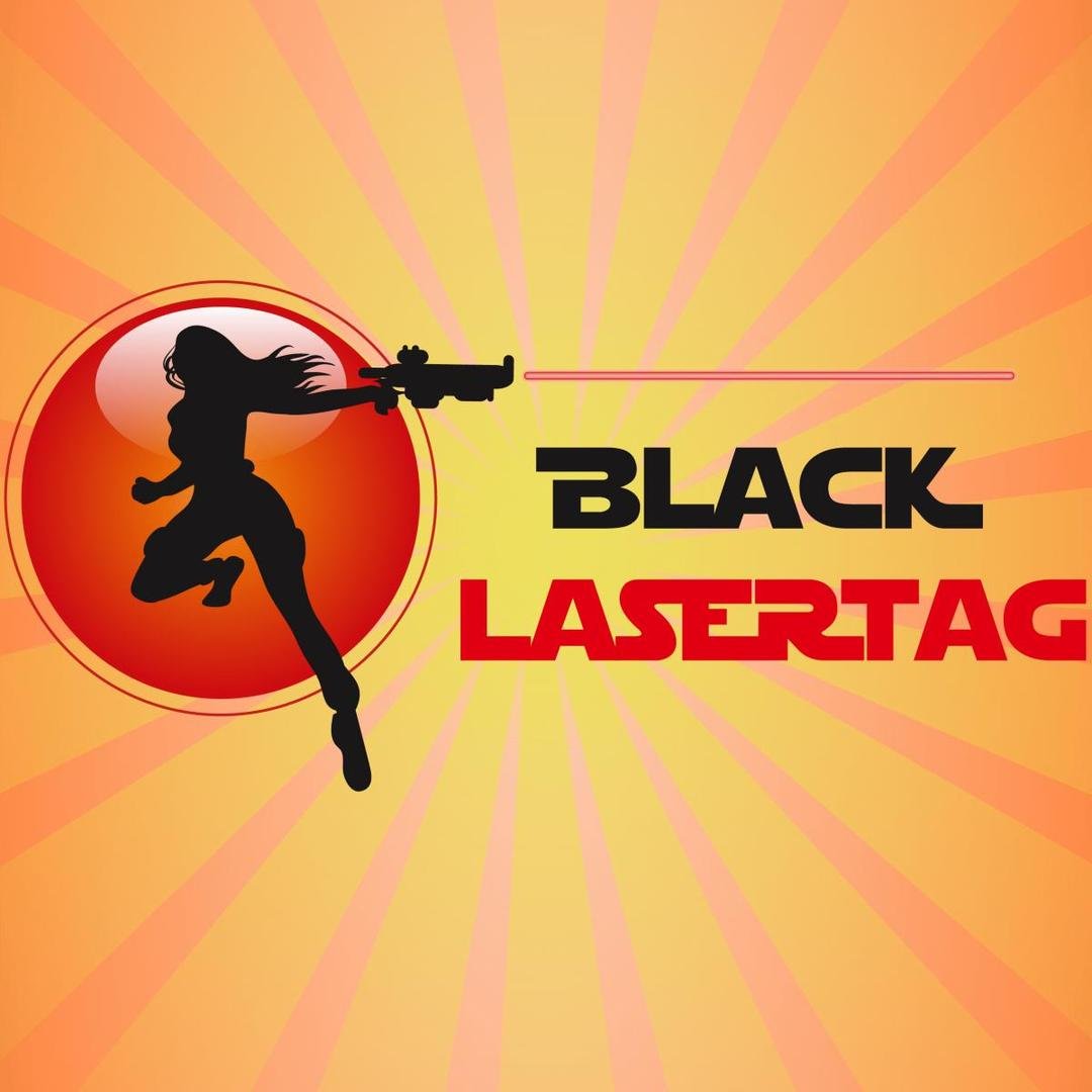 LaserGame Aachen GbR - Black LaserTag Logo