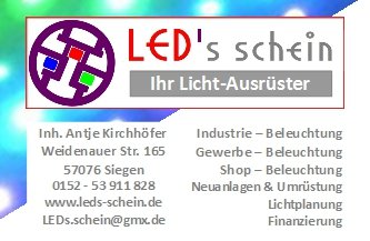 LED's schein >> Licht, Effizienz, Design Logo