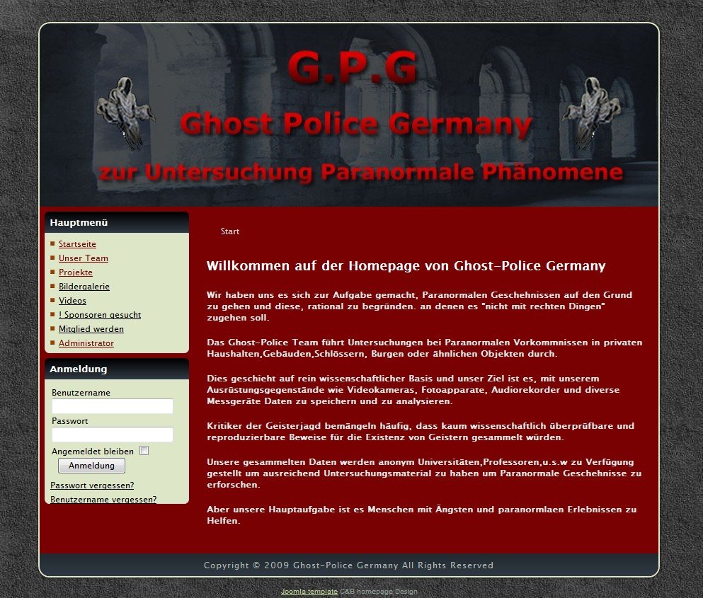 Neue Website Ghost-Police