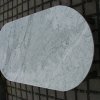 Tischplatte OVAL Marmor Bianco Carrara