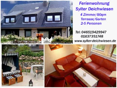 5 Personen Ferienwohnung Sylt - Sylter Deichwiesen